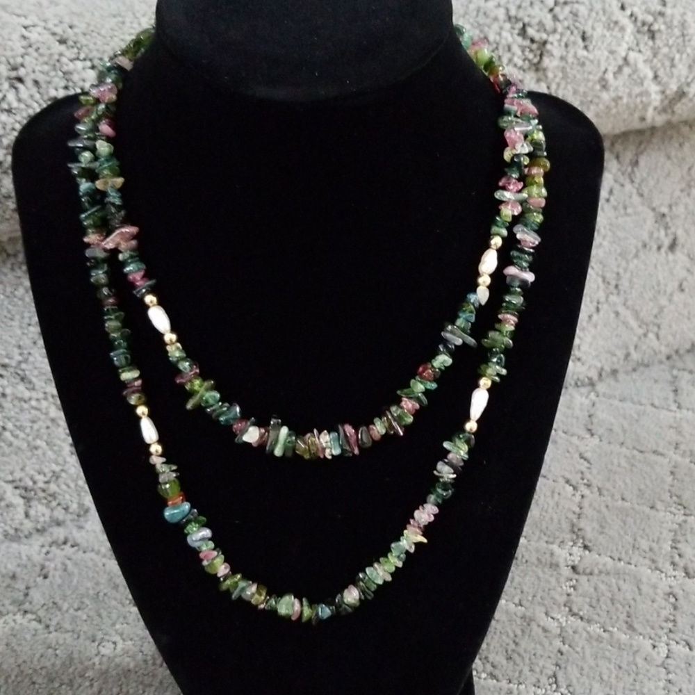 Genuine Multi Stone Necklace